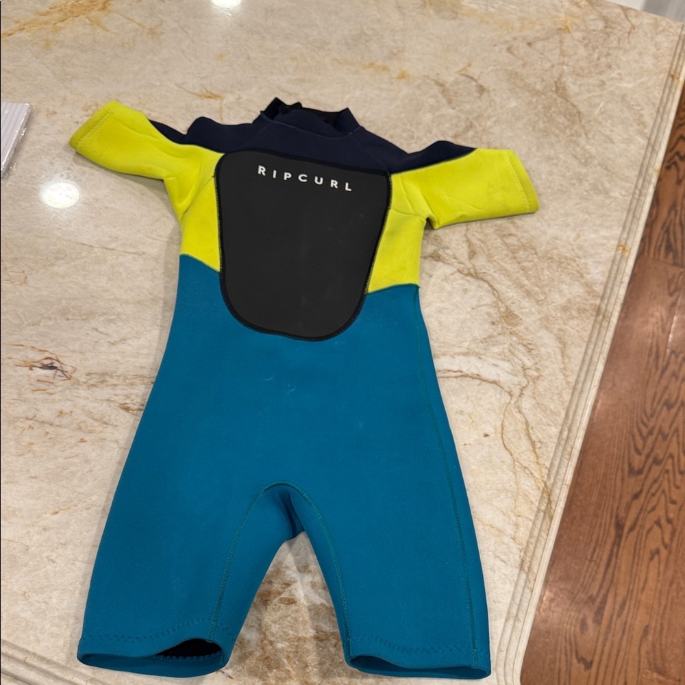Rip Curl Kids Swim Wetsuit - Blue and Yellow